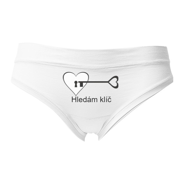 Dámská tanga - Výprodej s potiskem Hledám klíč